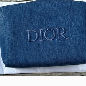 Dior Denim Blue Toiletry Bag